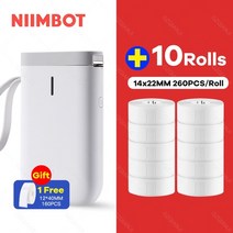라벨제작 특별 가격 niimbot d11 d110 프린터 열 스티커 프린터 종이 생산, d11 10롤 추가, 협력사