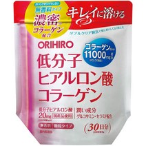 ORIHIRO 오리히로 저 분자 히알루 론산 콜라겐 백 유형 180g, 1개