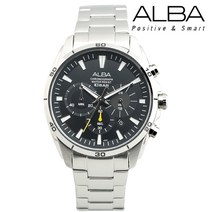 [ALBA] 세이코 알바 100M 방수 야광기능 크로노그라프 남성 손목시계 AT3E09X1