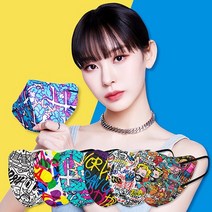 바반트 노제 마스크 컬러 새부리형 10매 대형 중형 소형 연예인 패션 마스크, 노크화이트 10매