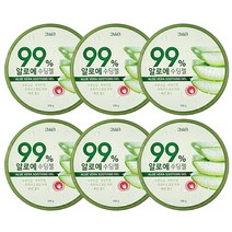 3WB 알로에 수딩젤 300ml 6개 대용량 수딩겔 수분 진정 미백 알로에베라, 1개