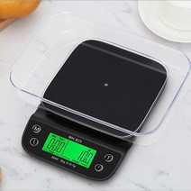 커피원두저울 고정밀계량저울 타이머와 3kg/0.1g 물방울 커피 규모 휴대용 전자 디지털 주방 고정밀 LCD 가, Black_3 키로그램