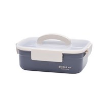 비오스코 세라믹 스테인레스 김치통, 스테인레스 김치통 2.8L, 다크그레이x아이보리