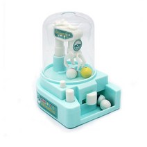 인형뽑기기계 캡슐 미니 클로 머신 캐치 장난감 클립 손 눈 조정 교육 부모 자식 대화 형 보드, 파란색