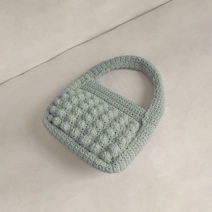 울클럽 미니밀리실 버블토트백 DIY패키지+자석단추2개, 716 더스티그린