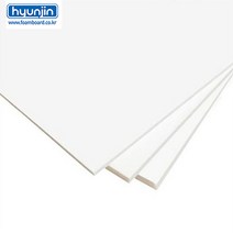 현진 3T 원단보드롱 백색 60x90cm 두께3mm 10장단위판매