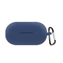 SoundPeats 용 Carabiner와 내구성있는 실리콘 이어폰 케이스 H2 이어폰, 네이비 블루