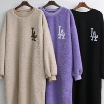 양털 뽀글이 원피스 212N736S 빅사이즈 여성의류