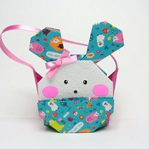 [종이가게0203]종이접기패키지 diy 동물 토끼 가방 바구니 만들기세트 1/5인용, 5인용