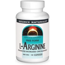 소스내추럴스 L 아르기닌 500mg 50캡슐 아르지닌, 1개, 기본