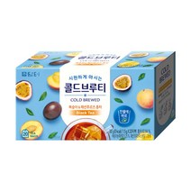 담터 콜드브루티 복숭아 패션후르츠 홍차 20T, 4개