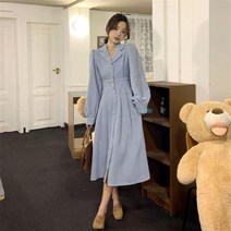 봄가을 롱원피스 골지 니트 2XL 하객룩 원피스 여성 긴팔 하객 간절기 공효진 겨울 빅사이즈 결혼식 휴가 가을 루즈핏 휴양지 봄