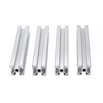 4 개/몫 2020 알루미늄 프로파일 압출 100mm ~ 800mm 길이 선형 레일 200mm 400mm 500mm DIY 3D 프린터 워크 벤치 CNC 용, CHINA