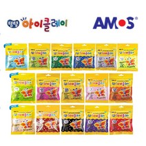 아모스 탱탱 아이클레이 50g 16색세트 (야광노랑포함)