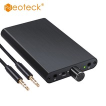 헤드폰앰프 Neoteck-휴대용 16-300 Ohm HiFi 이어폰 헤드폰 앰프 내장 전원 은행 3000mAh 배터리 게인 스위, 러시아