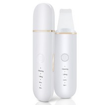 아쿠아 필링 기 갈바닉 클렌징 기계 각질 제거 피부 미용 관리 기기 스킨 스크러버 초음파 페이스 주걱 필, 03 White