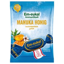 독일 Em-eukal Bonbon ImmunStark filled Manuka honey 엠오이칼 마누카 허니 필드 캔디 사탕 75g 5팩