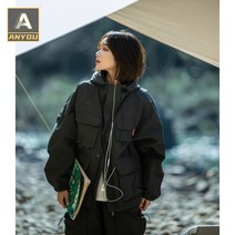 ANYOU 봄가을 아웃도어 스포츠 경량 바람막이 루즈핏 후드 캐주얼 멀티 포켓 남녀 커플 자켓 등산복