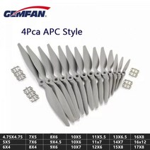 드론 프로펠러 Gemfan-APC 나일론 5050 6040 7050 7060 8040 8060 9045 9060 1050 1060 1070 1155 1260 1365 1470 RC, [03] 4pcs 7X5 inch