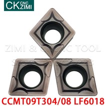 저렴한 카바이드 터닝 인서트 CNC 목재 선반 도구 스테인레스 스틸용 10 개 CCMT09T304 LF6018, 01 CCMT09T304 LF6018