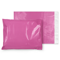 [그러담다] LDPE 이중지 택배봉투 (핫핑크), [50호] 40X50+4 (100매)