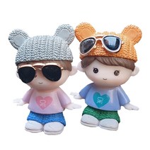 로즈하오 차량용 방향제 하트커플(인형 2개 + 블랙체리 향 1개) 1세트