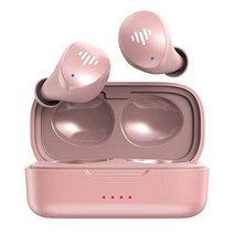 iLuv TB100 무선 이어버드 블루투스 5.3 내장 마이크 20시간 재생 IPX6 방수 보호 Apple 및 Android와 호환 가능 충전 케이스 및 4개의 이어 팁 포함 로즈 골드, Blue