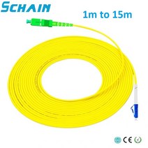 ojc 광케이블 sclc Fibra optica SC APC to LC UPC 단면 2.0mm PVC 단일 모드 광섬유 패치 케이블 점퍼 코, 02 2m, 1개