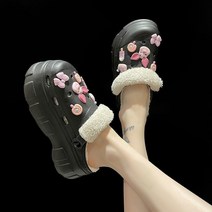 Z3JC 여성 기모 아웃도어 통굽 누수 샌들