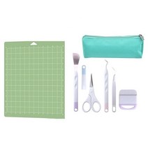 비닐 크래프트 잡초 도구 용 실루엣 카메오 레터링 접합 커팅 매트 키트로 설정, 01 라이트 퍼플
