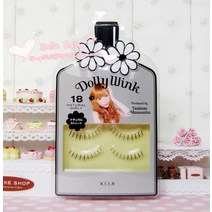 Dolly Wink Eyelash 돌리윙크 속눈썹, 표준개, 18# 윗 속눈썹
