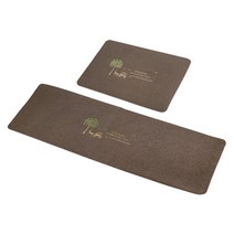 생활의정석 주방매트 40X60cm 40X120cm 2개세트, 트리브라운 1P