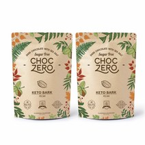 (미국직배) ChocZero 노슈가 피칸 초콜렛 170g 2팩 Keto Bark Dark Chocolate Pecan No Added Sugar