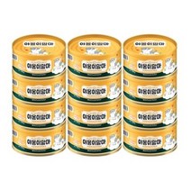 야옹이맘마 고양이 간식캔 160g, 흰살참치 + 닭가슴살 혼합맛, 4개