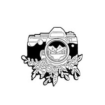 여성 카메라백 백팩 야외 모험 카메라 브로치 꽃 카우보이 배낭 셔츠 배지 스팟 귀여운 만화 핀