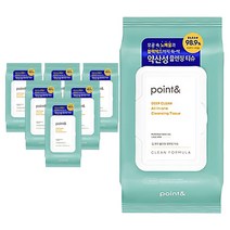포인트 애경 딥클린 클렌징 티슈, 80매, 7개