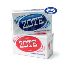 멕시코 ZOTE 조트비누 빨래비누 천연비누 친환경 세탁비누 400g, 핑크