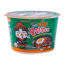 상세설명참조 삼양 짜장불닭볶음면 큰컵 105g, 단품