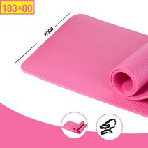 Nov.21 688번 헬스장 고무매트의 파워존 진동방지용 실내 아령 방음된 매트 운동 바닥Z, 183 * 80 분말 (각반 선물), 10mm (초보 자)