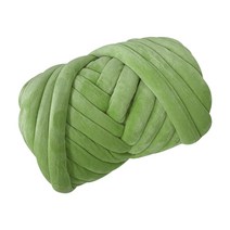 자이언트얀 1kg 빅얀 뜨개실 벨벳 점보얀 망고실, 라이트그린 1kg