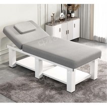마사지베드 마사지침대 경락 한의원 물리치료 업소용 피부 미용 속눈썹 눈썹문신 피부 홈마사지 스툴포함 세트 헤드홀 브라운 출장마사지 브라운, 8CM그레이린넨190x80