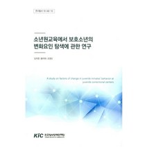 소년원교육에서 보호소년의 변화요인 탐색에 관한 연구, 한국형사정책연구원