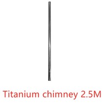 Thous 바람 티타늄 우드 액세서리 스파크 Arrester sag 바닥 유리 패널 굴뚝 방지 scalding 후드 액세서리, 05 Chimney 2.5M