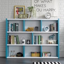 (YSU)JS가구 가로형 다린 1600 책장 8칸(FO), 오크화이트