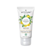 ATTITUDE 수딩 천연 핸드 크림 건조하고 갈라진 피부용 EWG 인증 오렌지 잎 237ml (1팩), 2.50 Fl Oz (Pack of 1)_Lemon L