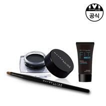 [메이블린] [기획세트][ 뉴욕]젤 아이라이너 (블랙/브라운)+핏미 프라이머 매트 5ml, 상세 설명 참조, 전체색:블랙