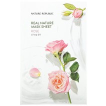Nature Republic 리얼 네이처 뷰티 마스크 시트 로즈 1매 23ml(0.77fl oz)112908