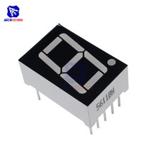 LED 전광판 모듈 간판 엘리베이터 광고10 개/몫 0.56 인치 7 세그먼트 1 비트 디지털 LED 디스플레이 빨간, 한개옵션1, 한개옵션0