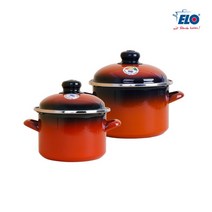 [이엘오] ELO 쿡포트 IH 깊은 빨간법랑 양수냄비(14cm+18cm) 2종 세트, 상세 설명 참조, 상세 설명 참조