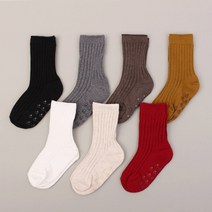 [키즈노리] 설레심플골지 아동양말 1족/어린이/학생/유아/아기